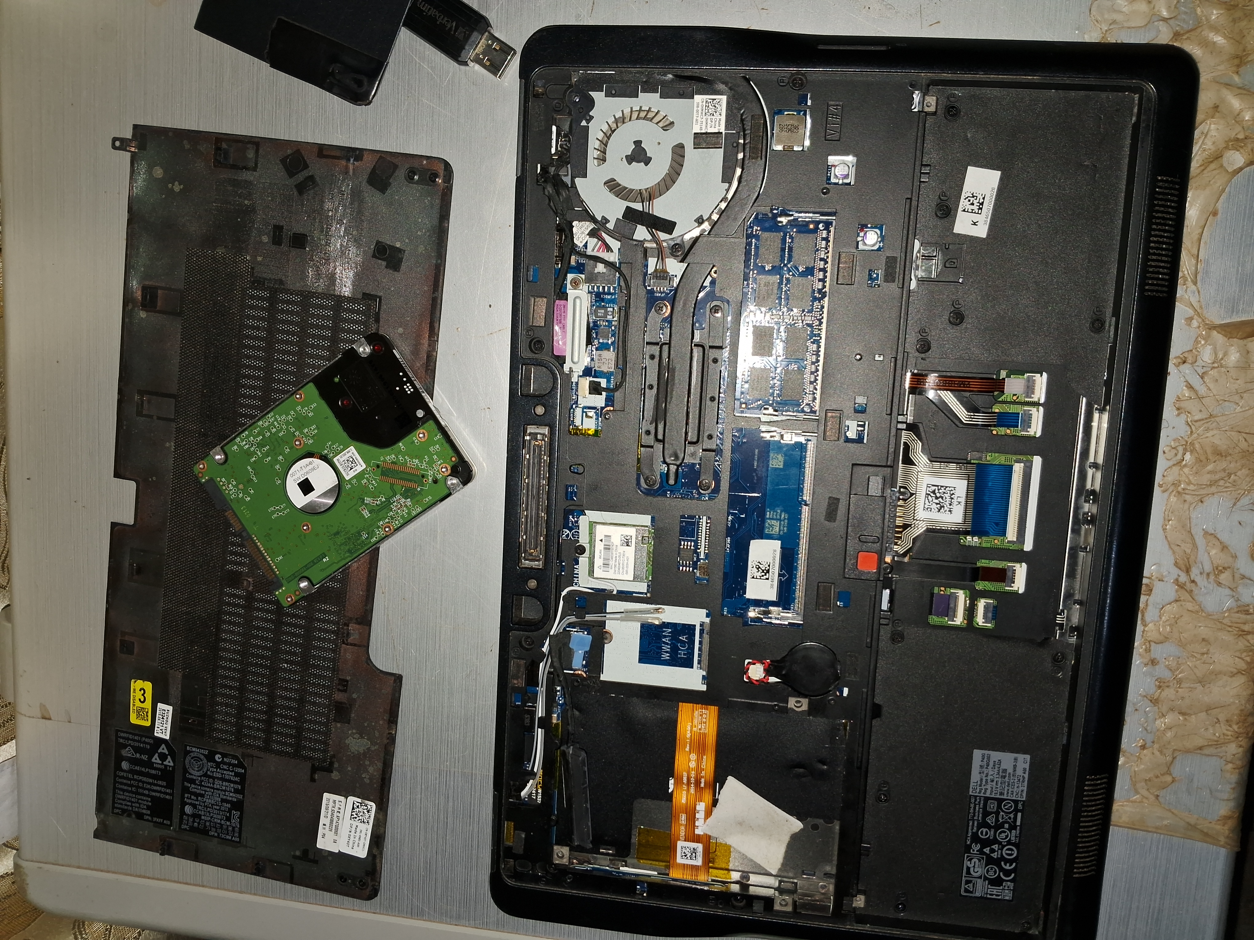 RAM and SSD upgrades being installed in a computer